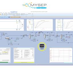 Process modelling, integration with process simulators, MySep geometry, performance predictions, liquid carry over figures, Hysys, Unisim, Symmetry,