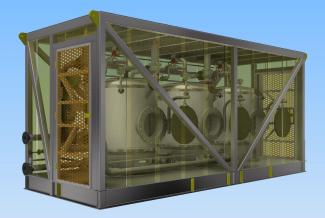 Osorb system adapted to container solution  