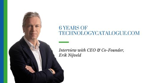 6 years of TechnologyCatalogue.com | Interview with CEO & Co-Founder, Erik Nijveld